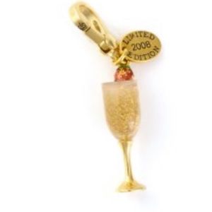 Juicy Couture Champagne flute glass charm LIMITED EDITION RARE